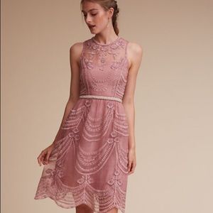 BHLDN Anessa Dress by Hitherto size 12 dusty rose